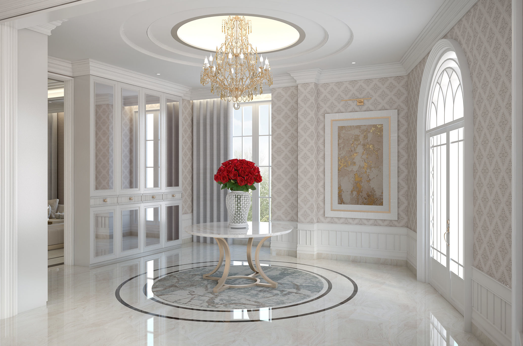 Simple Classic House 3D model_14