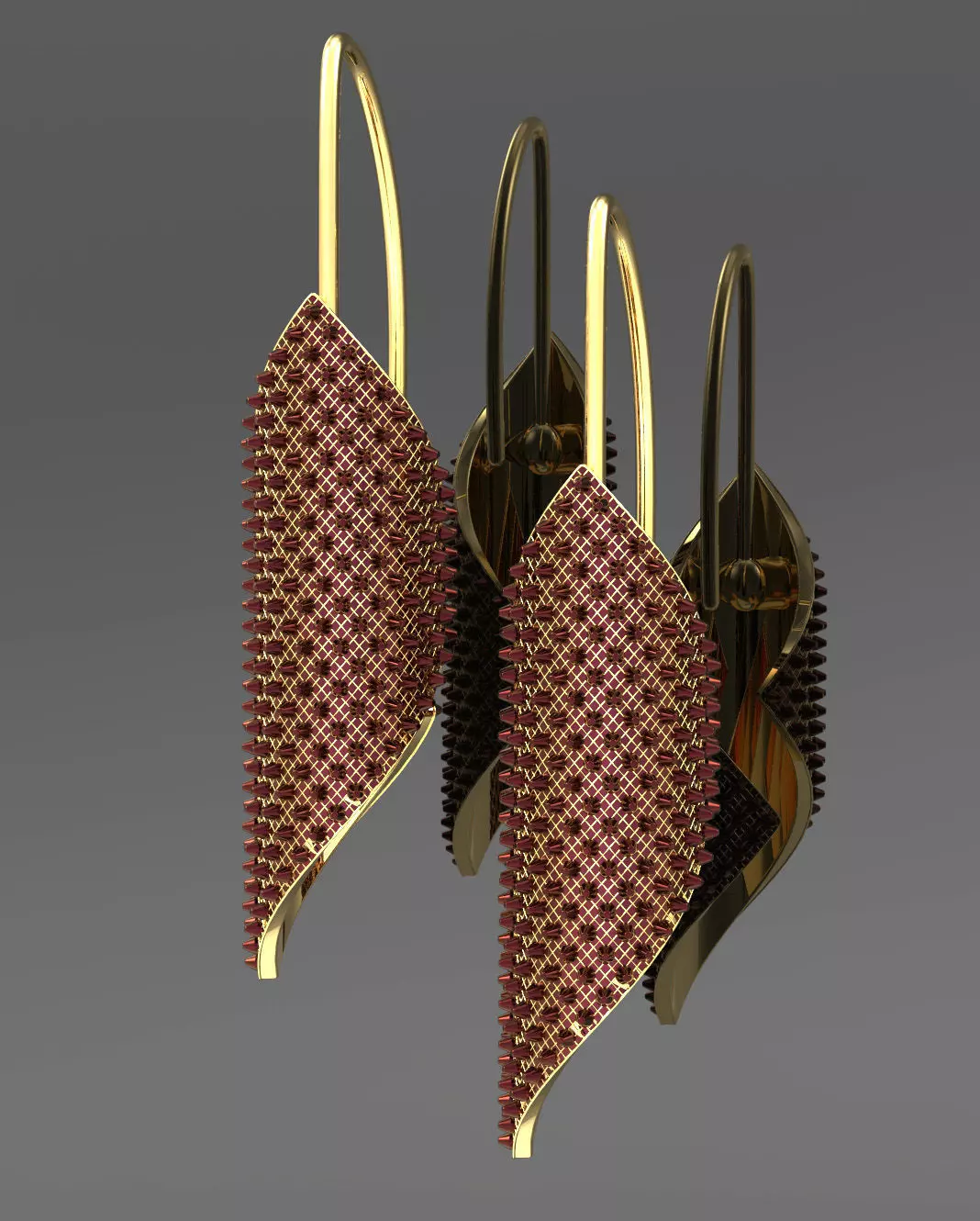 Earrings cola 3D print model