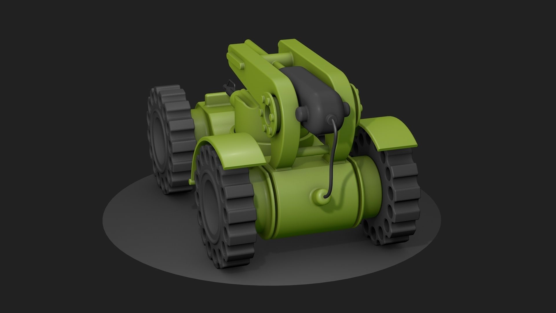 Military vehicle toy 3D model_2
