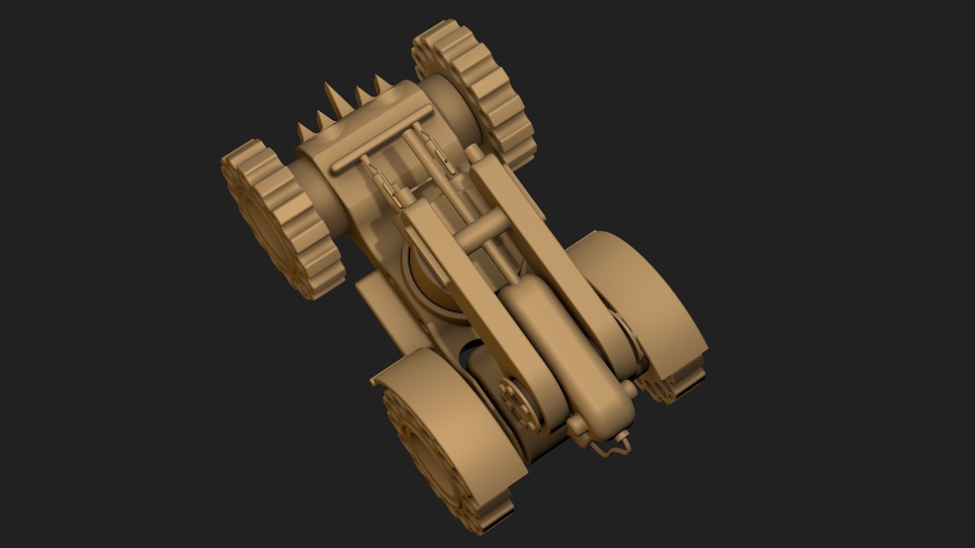 Military vehicle toy 3D model_6