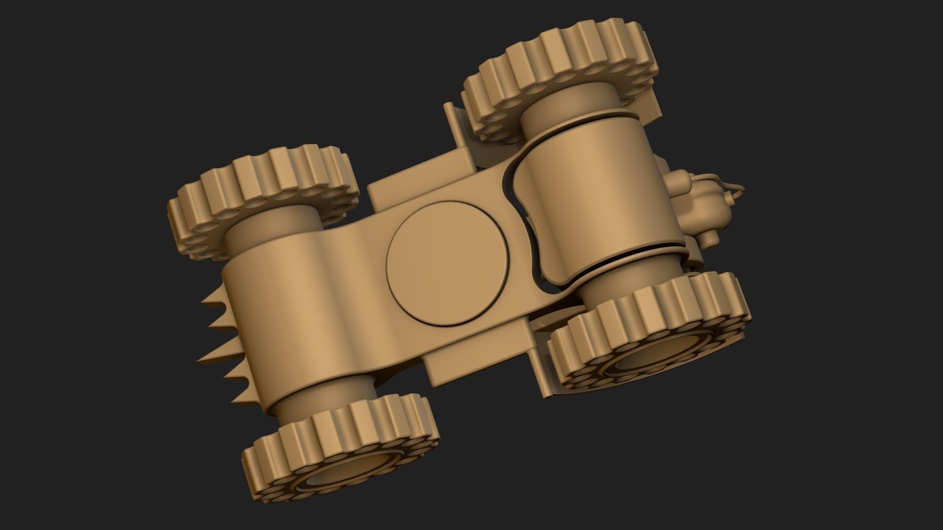 Military vehicle toy 3D model_5