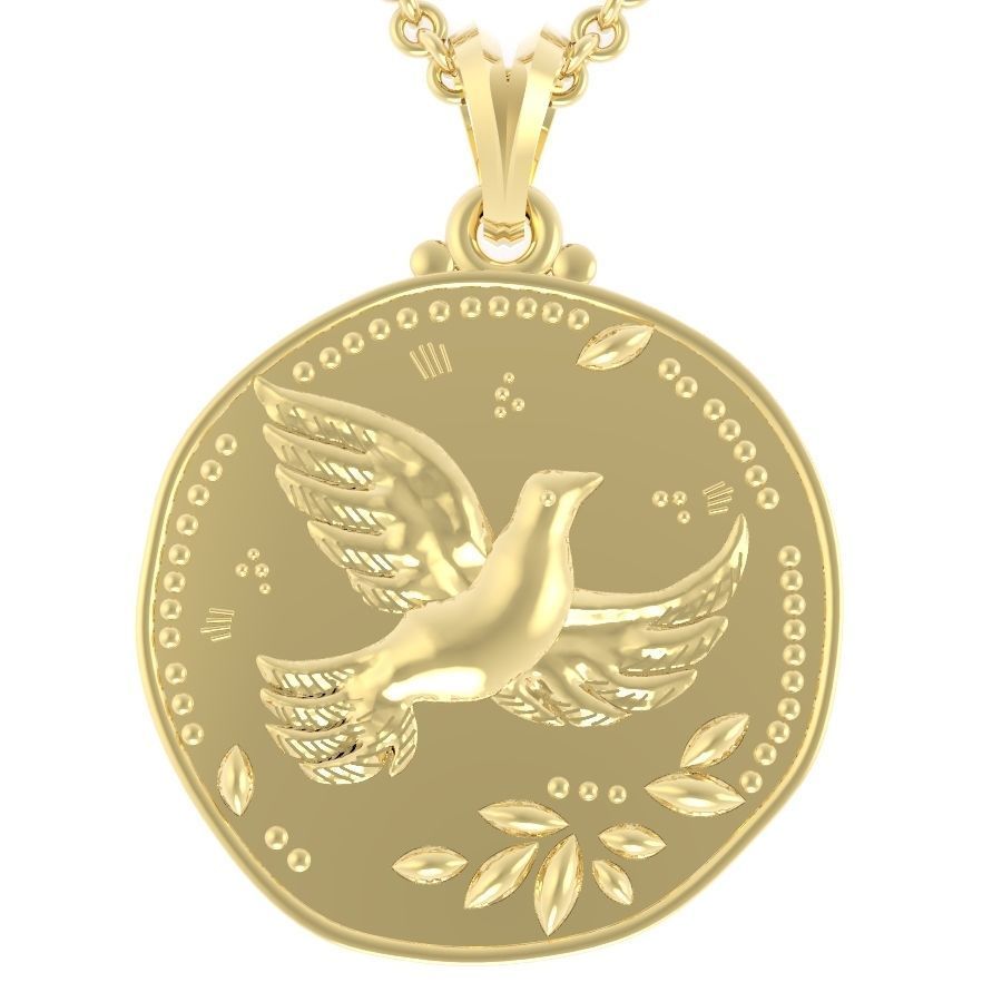 pendant bird two options 3D print model_8