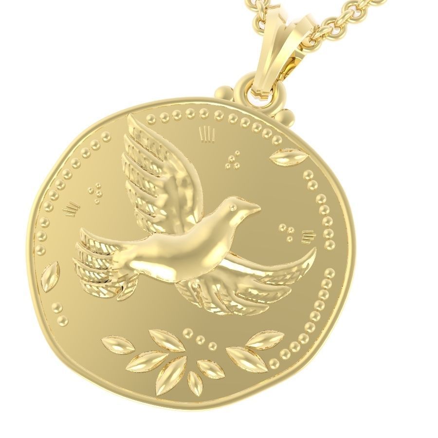 pendant bird two options 3D print model_1