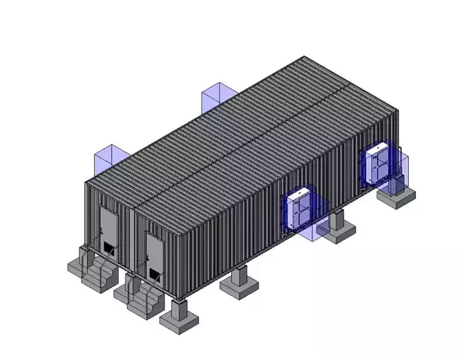 Battery Storage Unit 3D print model