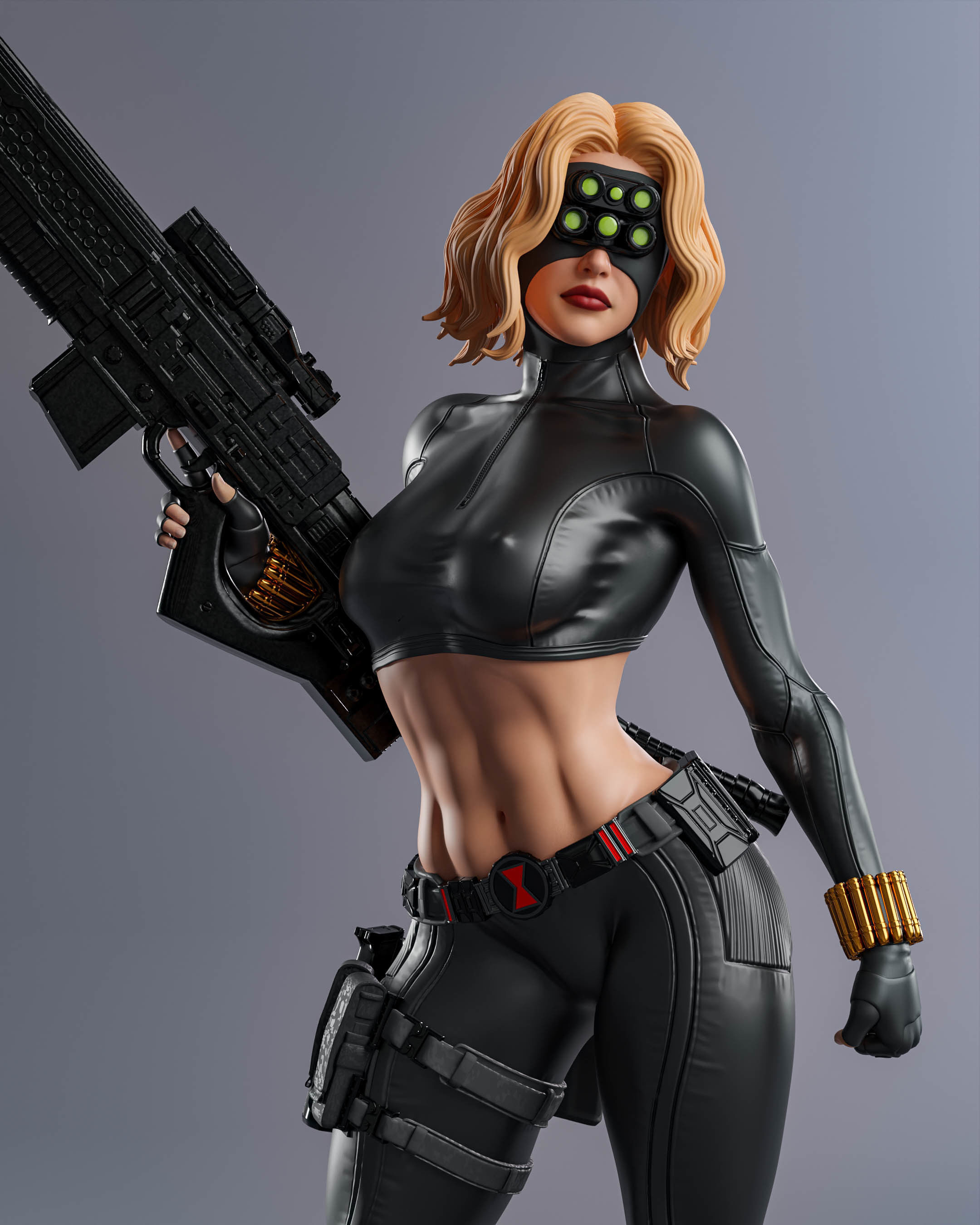 Black Widow Yelena Belova 3D print model_6