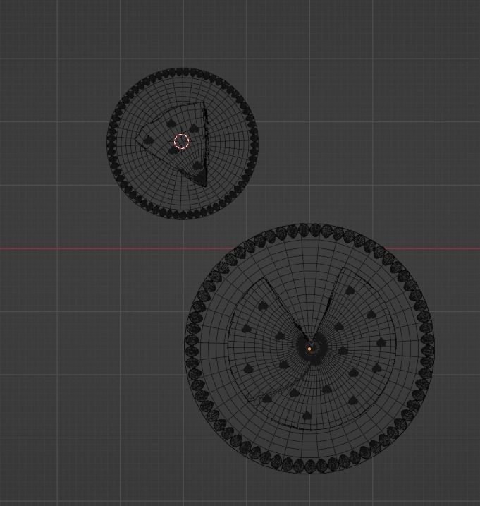 heart cake pack Low-poly 3D model_6