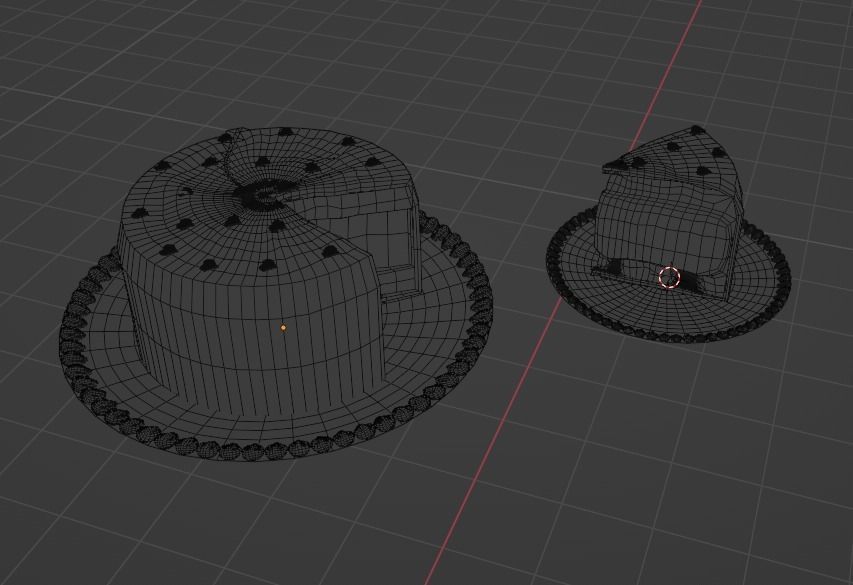 heart cake pack Low-poly 3D model_5