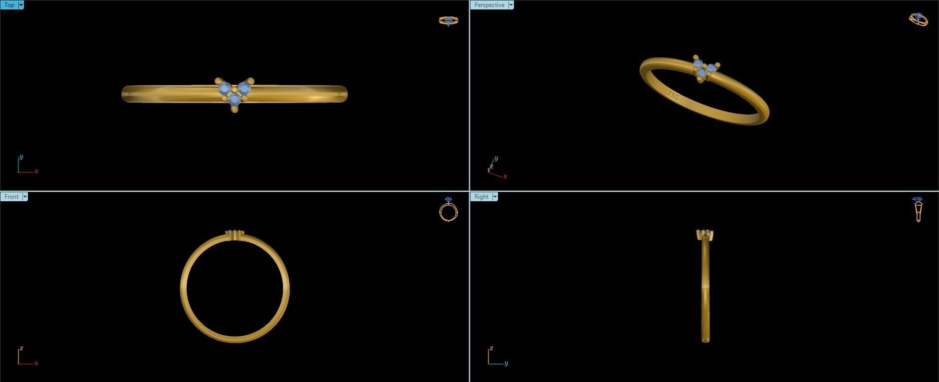 Small Ring 3D print model_7