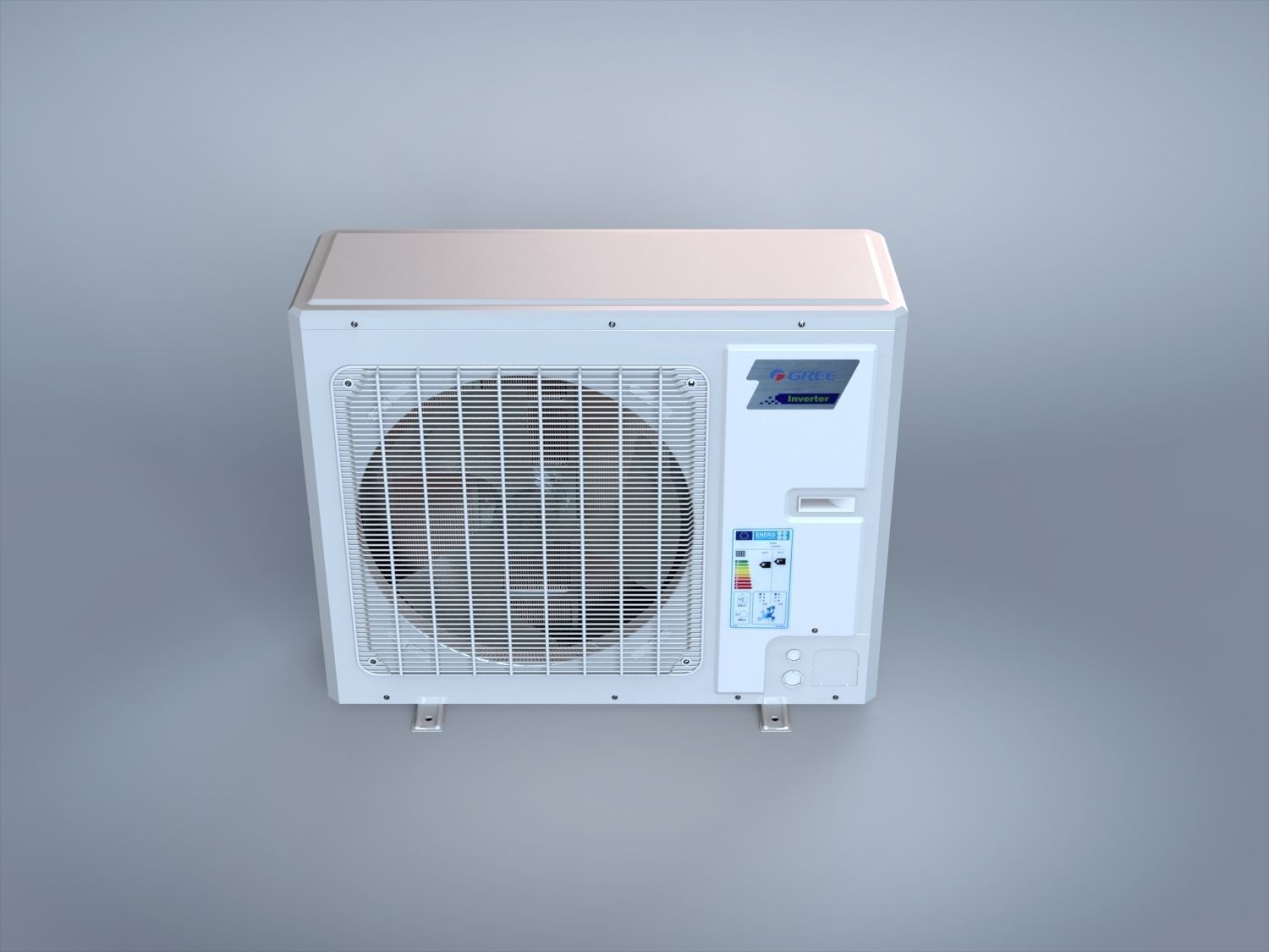 Air Condition External Unit cooling system 3D model_3