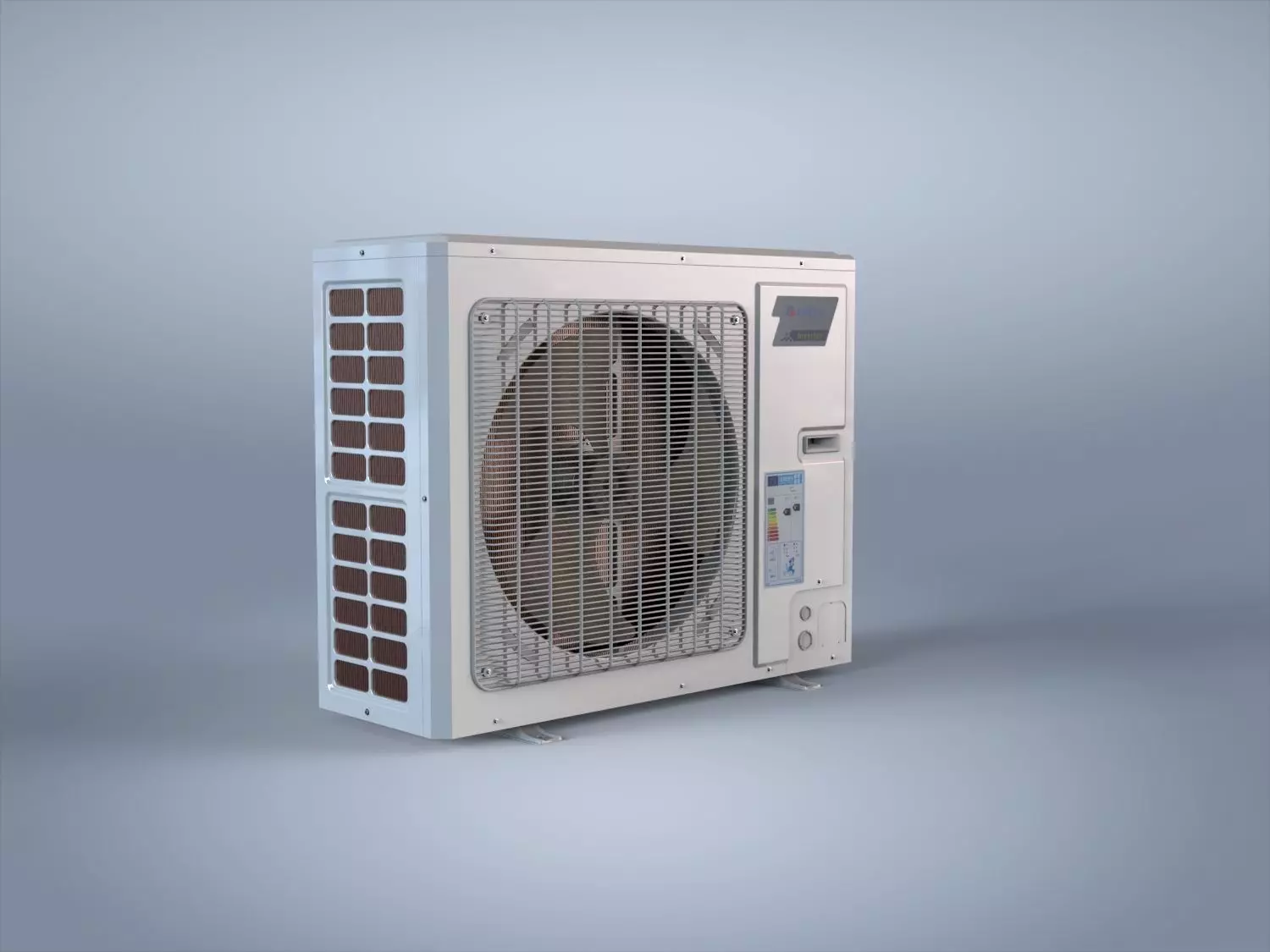 Air Condition External Unit cooling system 3D model_0