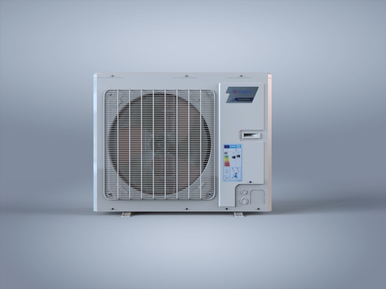 Air Condition External Unit cooling system 3D model_2