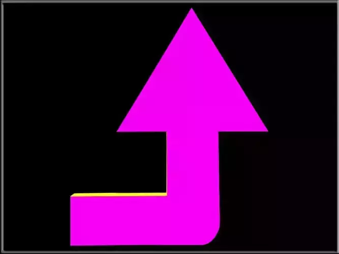 90 Degree Turn Arrow