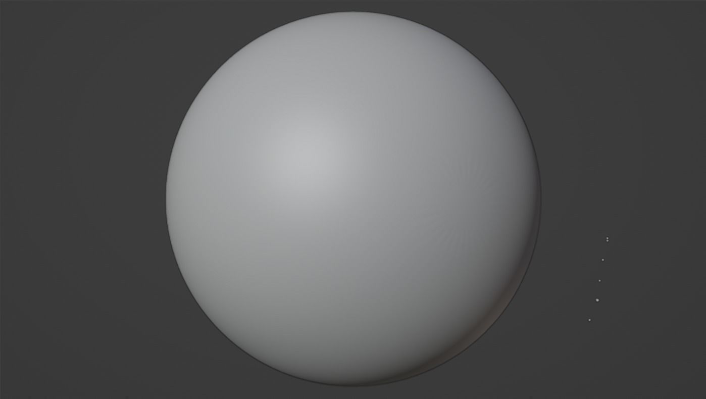 Planet Venus with Spaceship and Asteroids 3D model_5