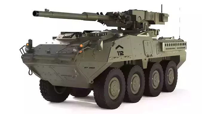 M1128 Stryker MGS 2003 3D model