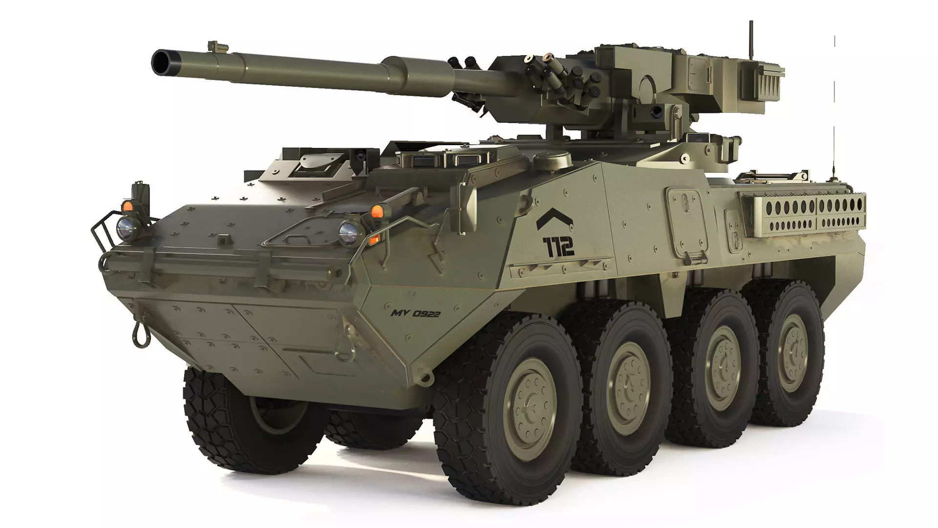 M1128 Stryker MGS 2003 3D model_0