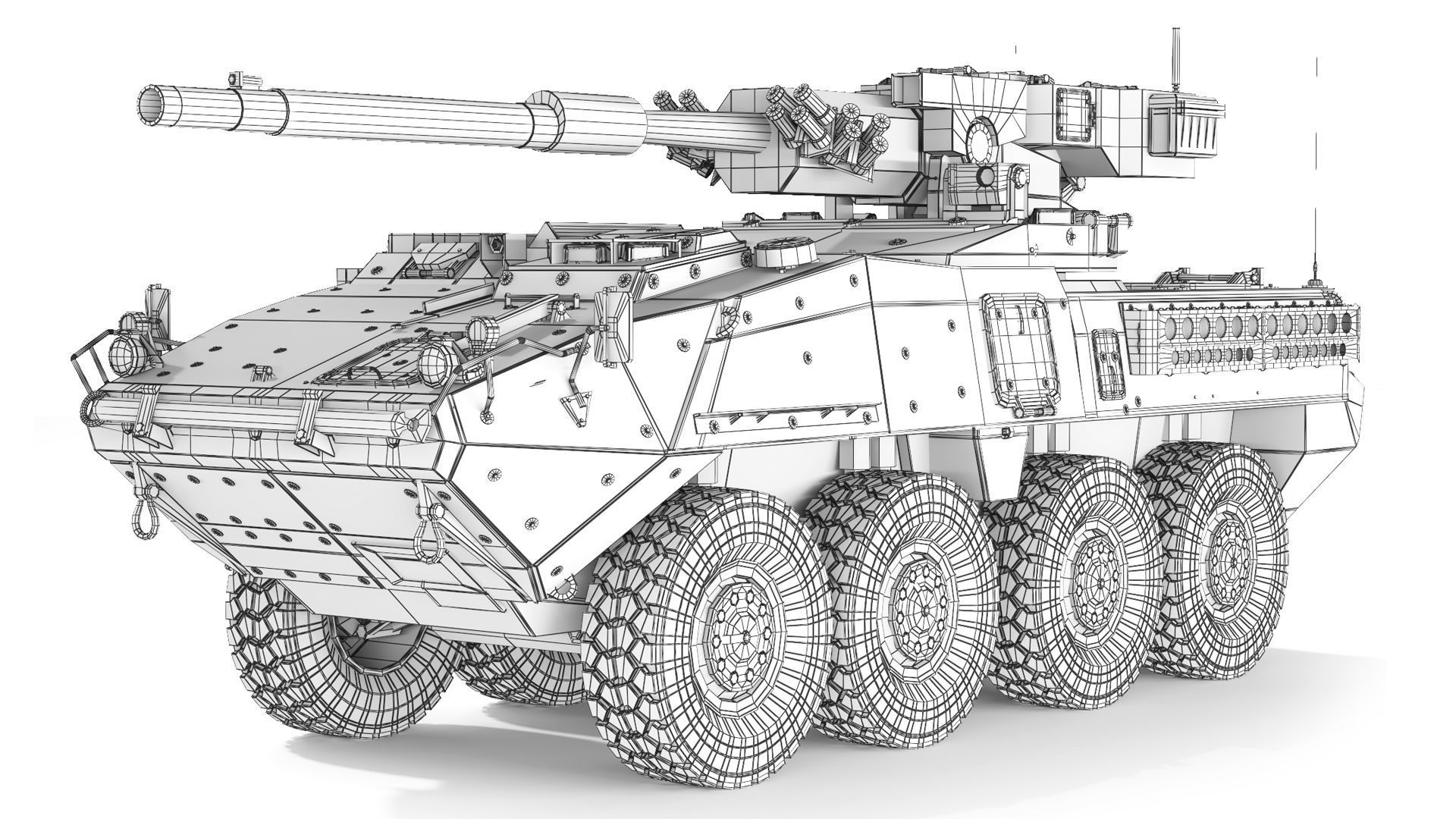 M1128 Stryker MGS 2003 3D model_8
