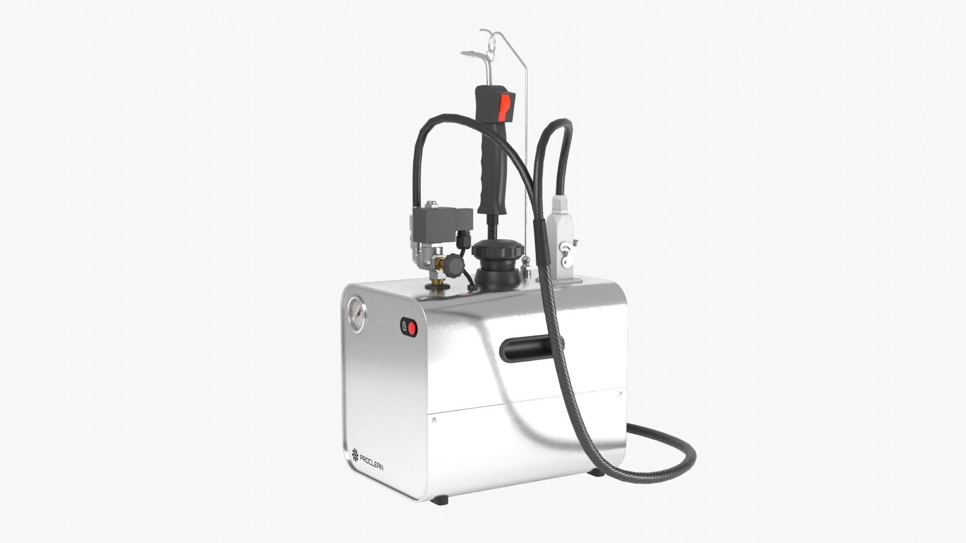 Steam Cleaner Low-poly 3D model_2