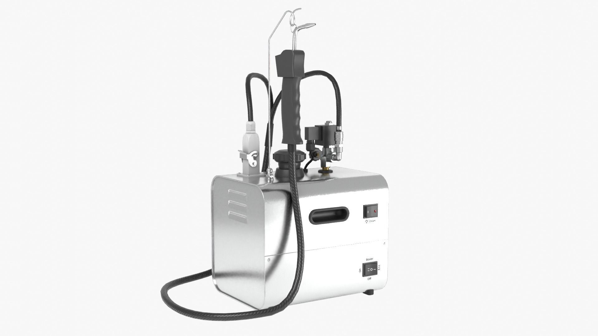 Steam Cleaner Low-poly 3D model_8