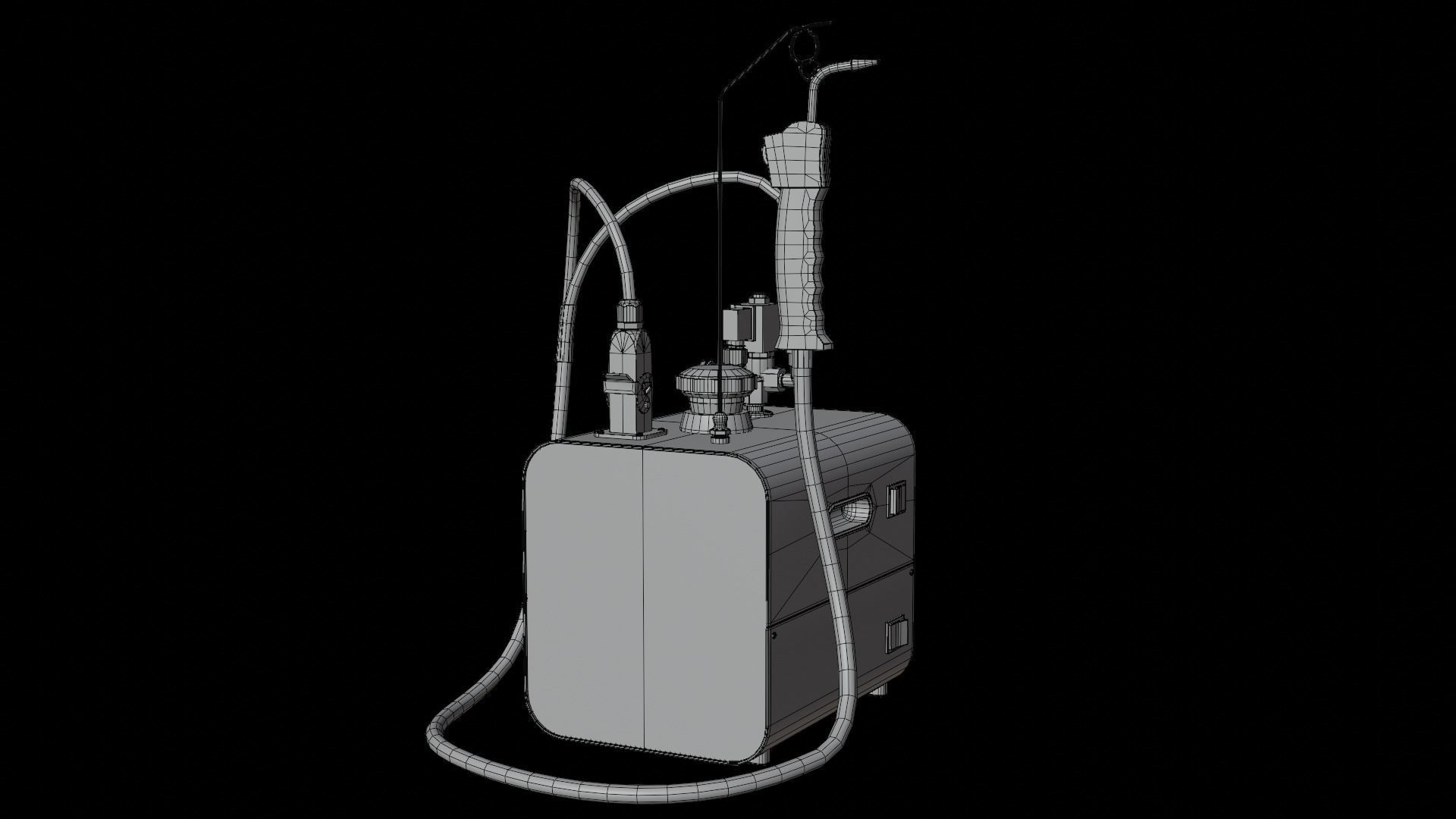 Steam Cleaner Low-poly 3D model_16