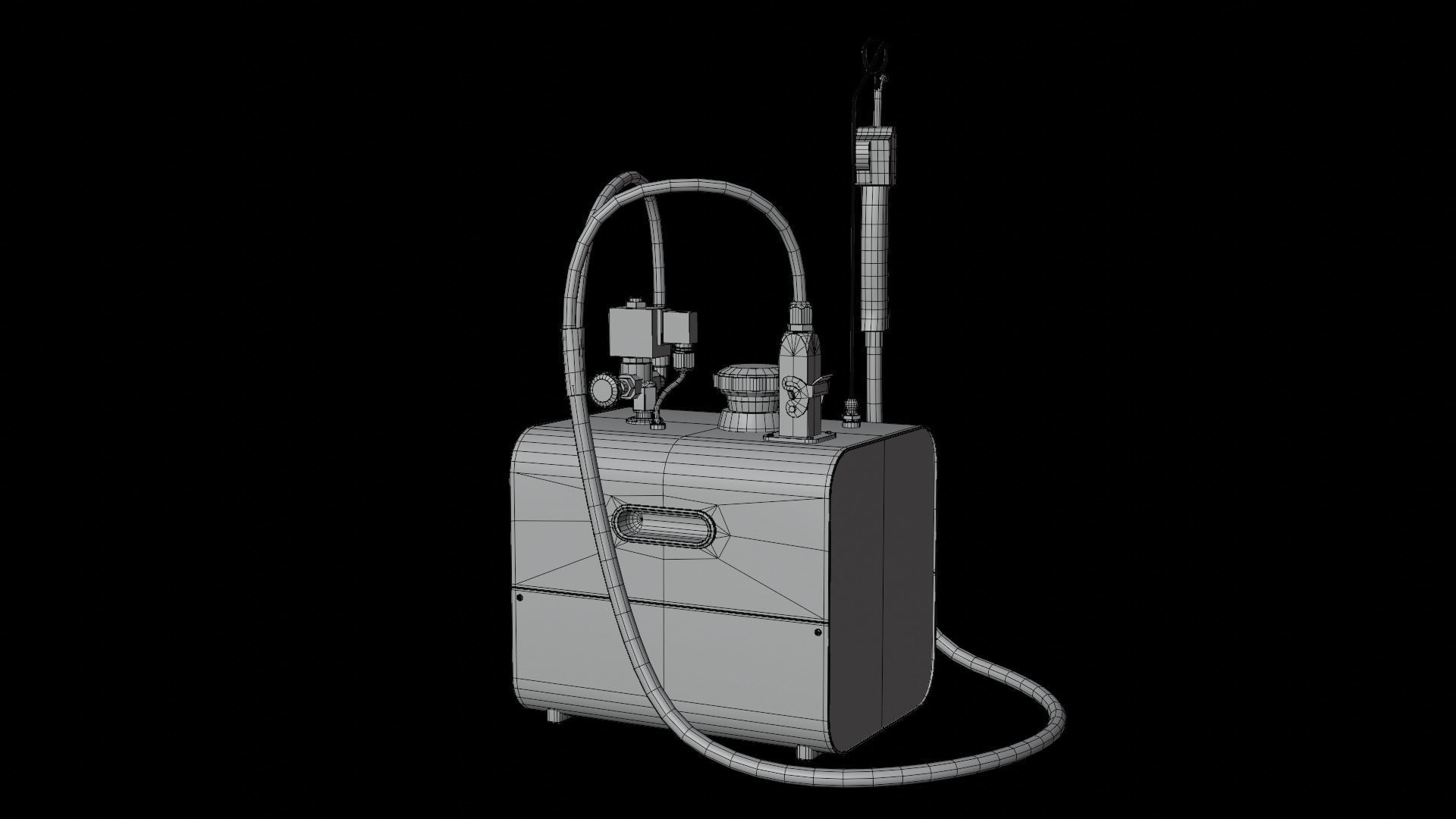 Steam Cleaner Low-poly 3D model_15