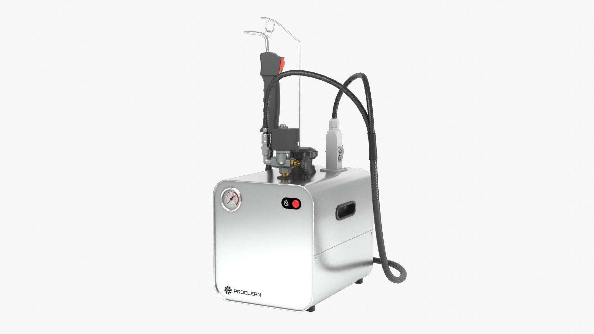 Steam Cleaner Low-poly 3D model_13