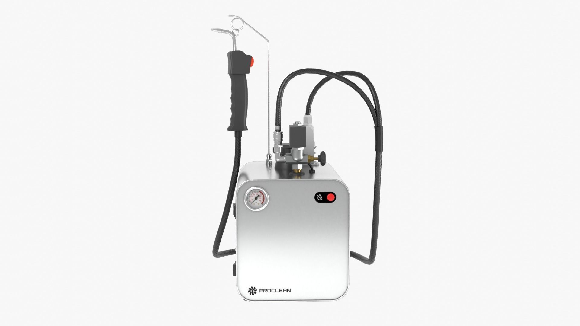 Steam Cleaner Low-poly 3D model_12