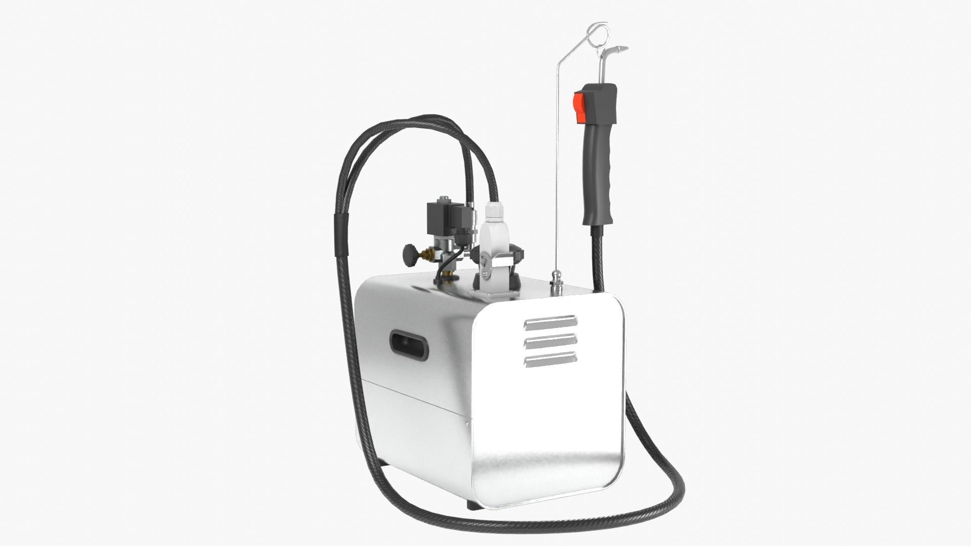 Steam Cleaner Low-poly 3D model_5