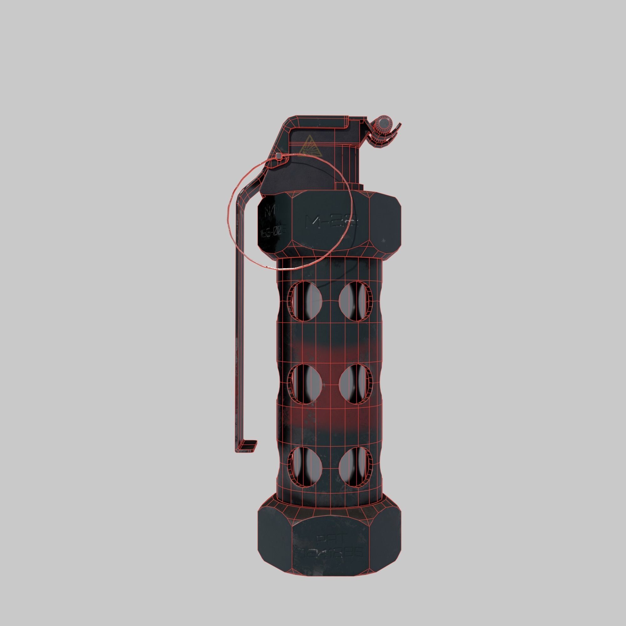 Grenade M 84 Low-poly 3D model_6
