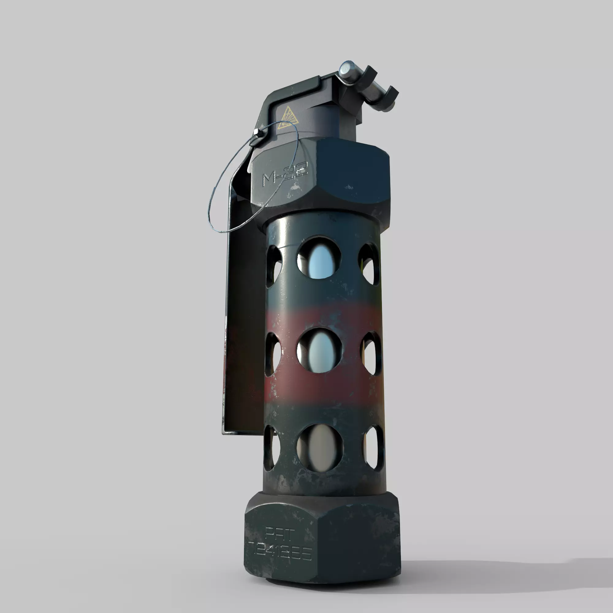 Grenade M 84 Low-poly 3D model_0