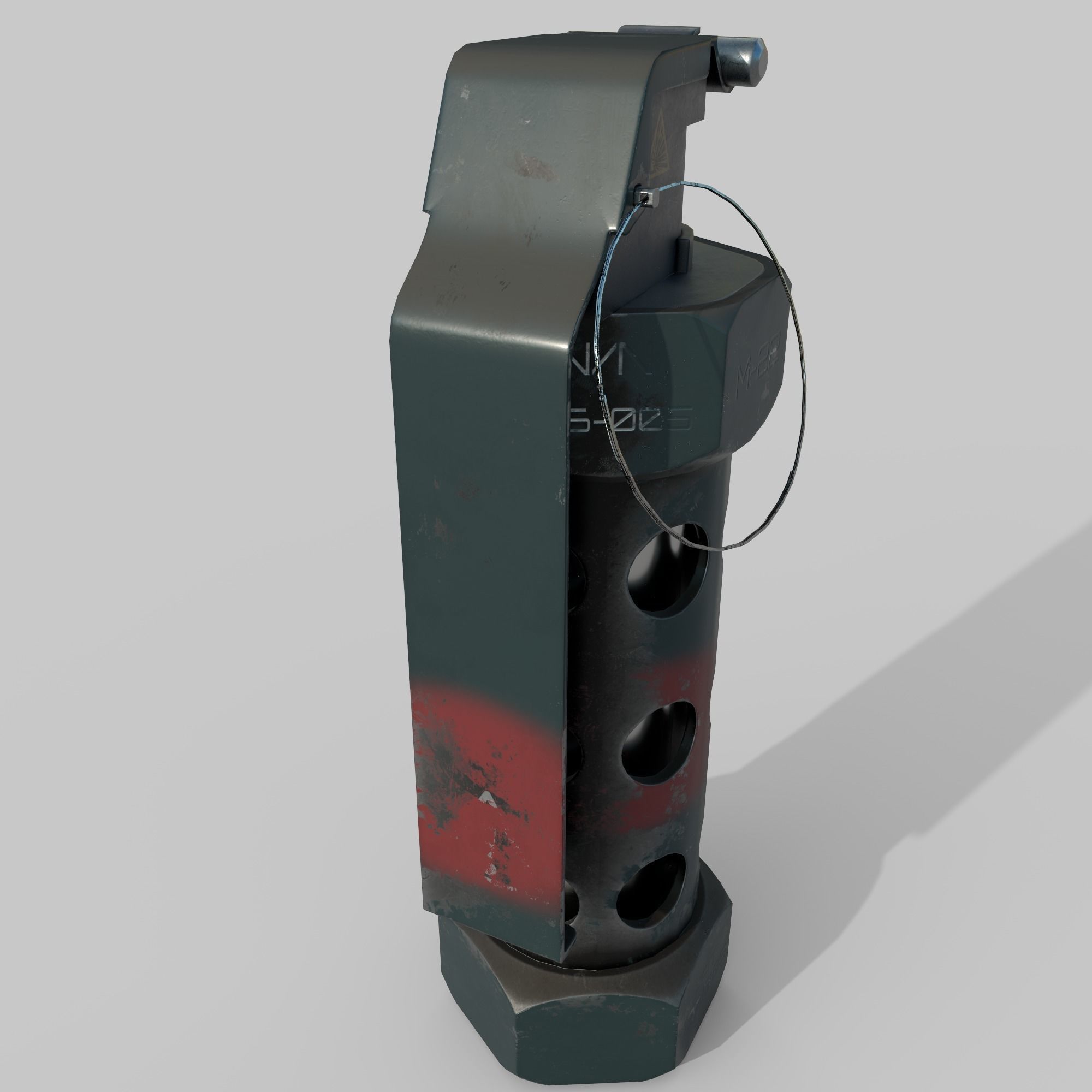 Grenade M 84 Low-poly 3D model_3