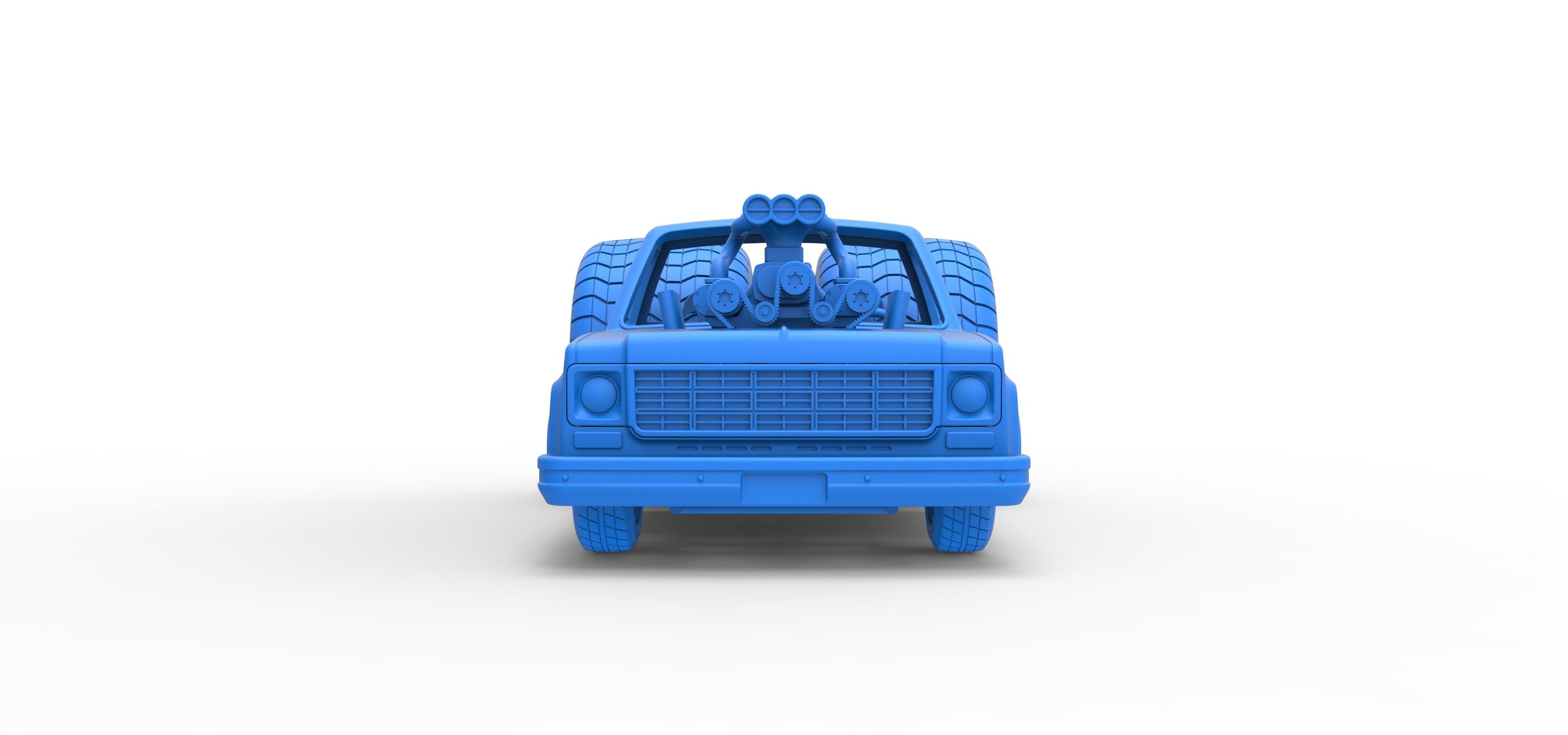 Concept dragster truck Scale 1 to 25 3D print model_22