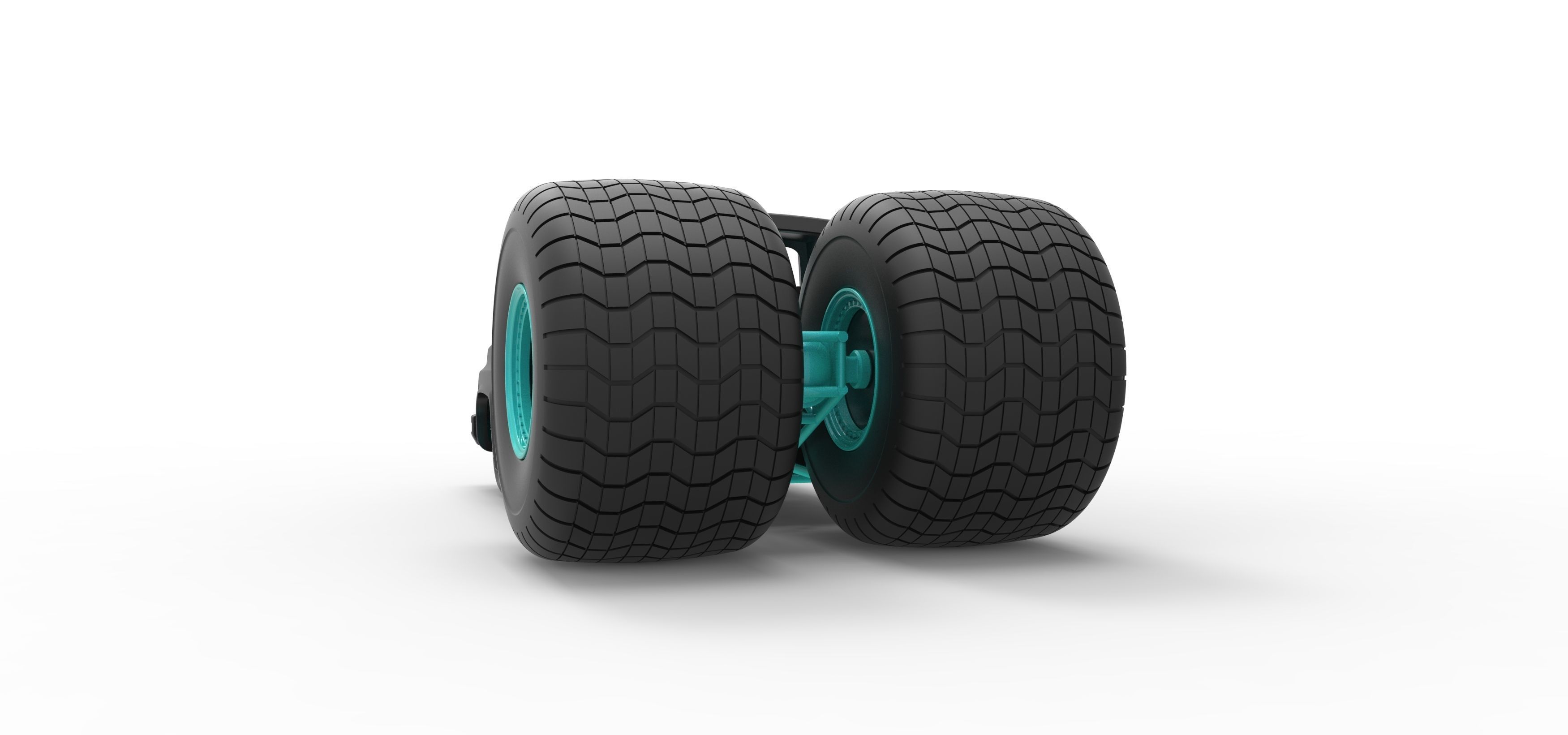 Concept dragster truck Scale 1 to 25 3D print model_13