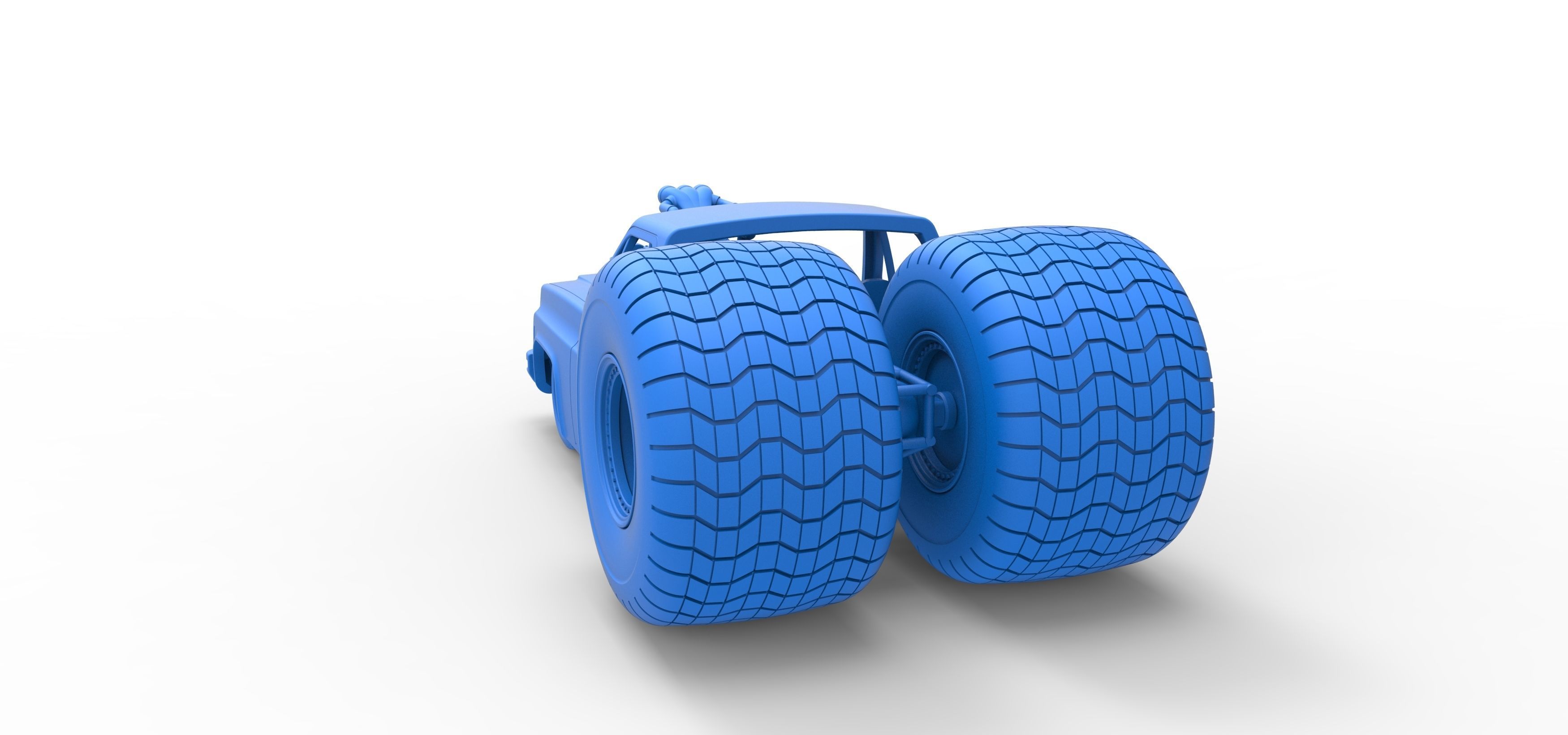 Concept dragster truck Scale 1 to 25 3D print model_27