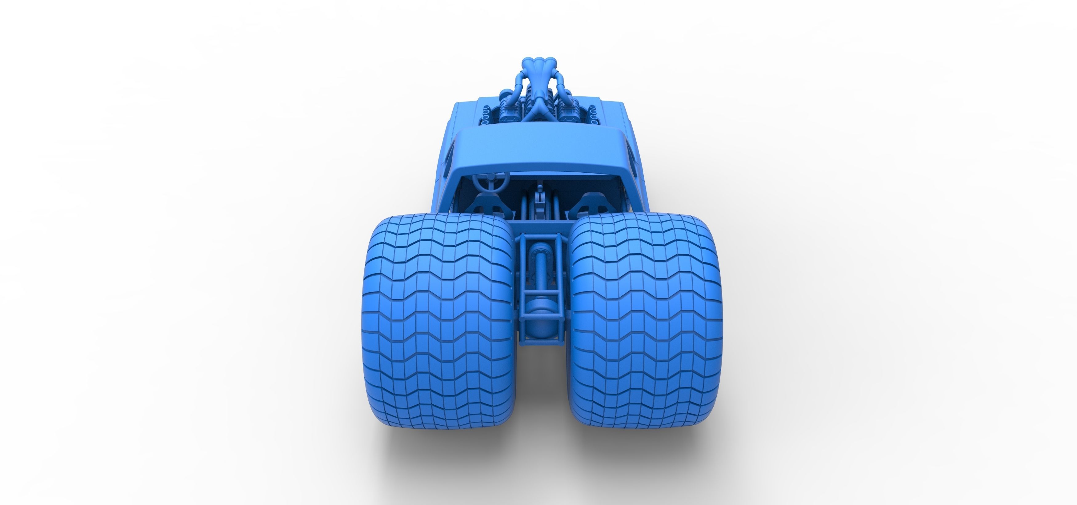 Concept dragster truck Scale 1 to 25 3D print model_29