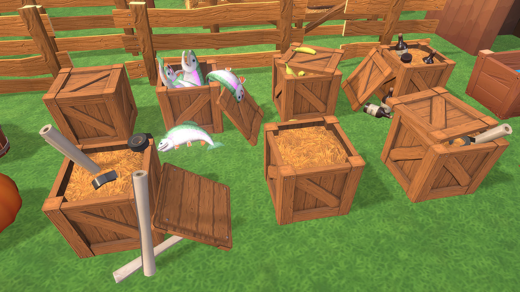 Cartoon Farm Assetpack Low-poly 3D model_5