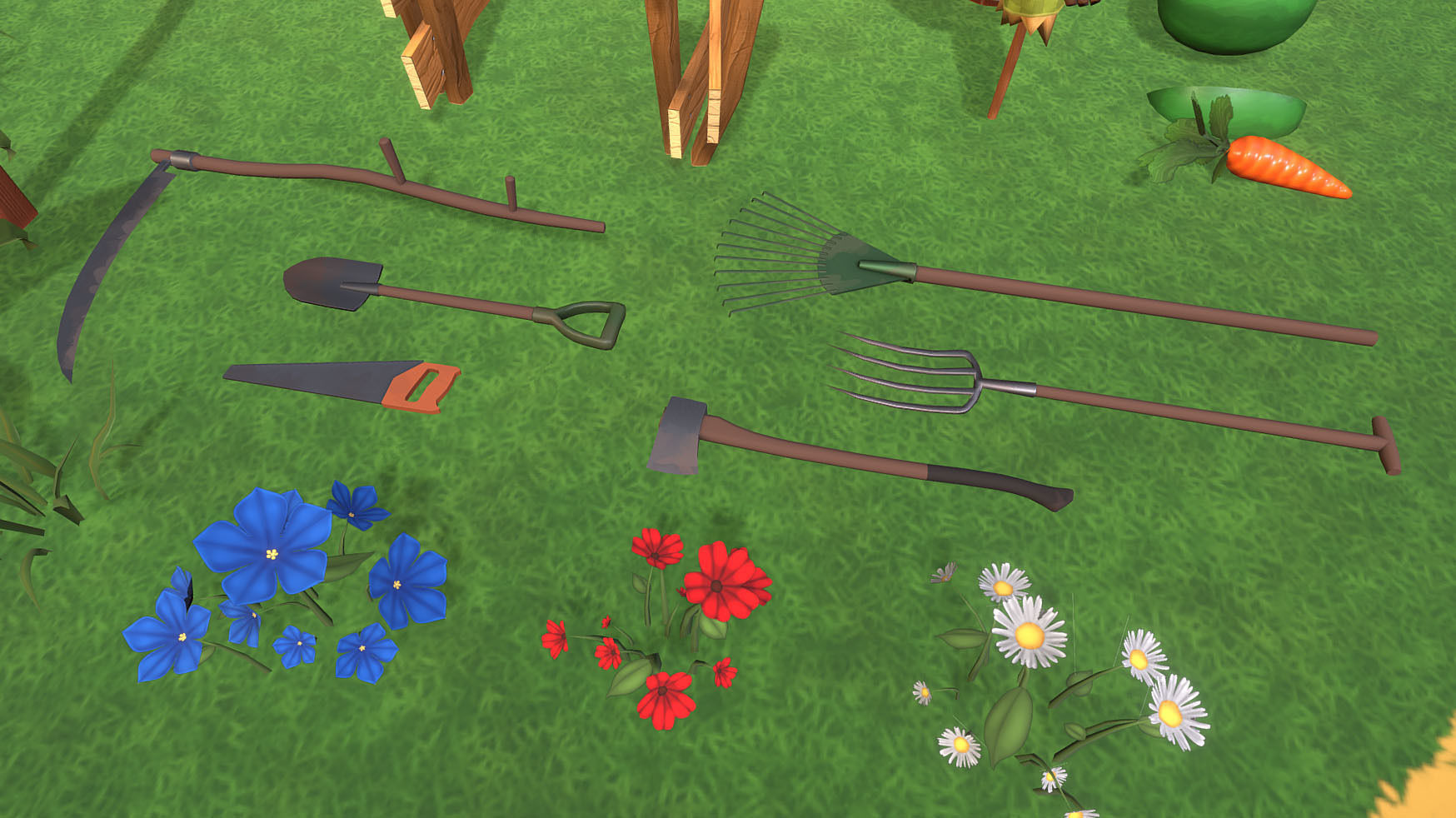 Cartoon Farm Assetpack Low-poly 3D model_6