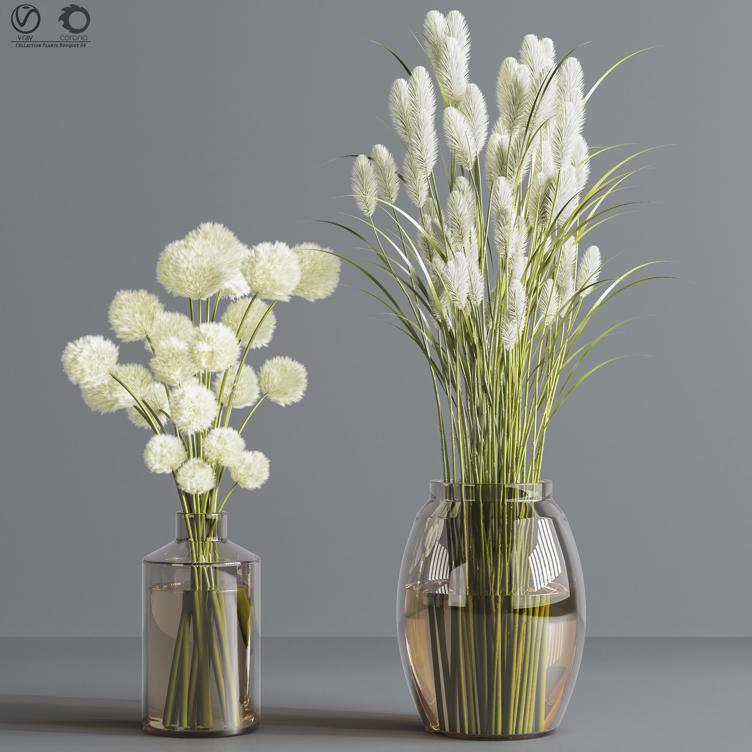 Collaction Plants Bouquet 04 3D model_2