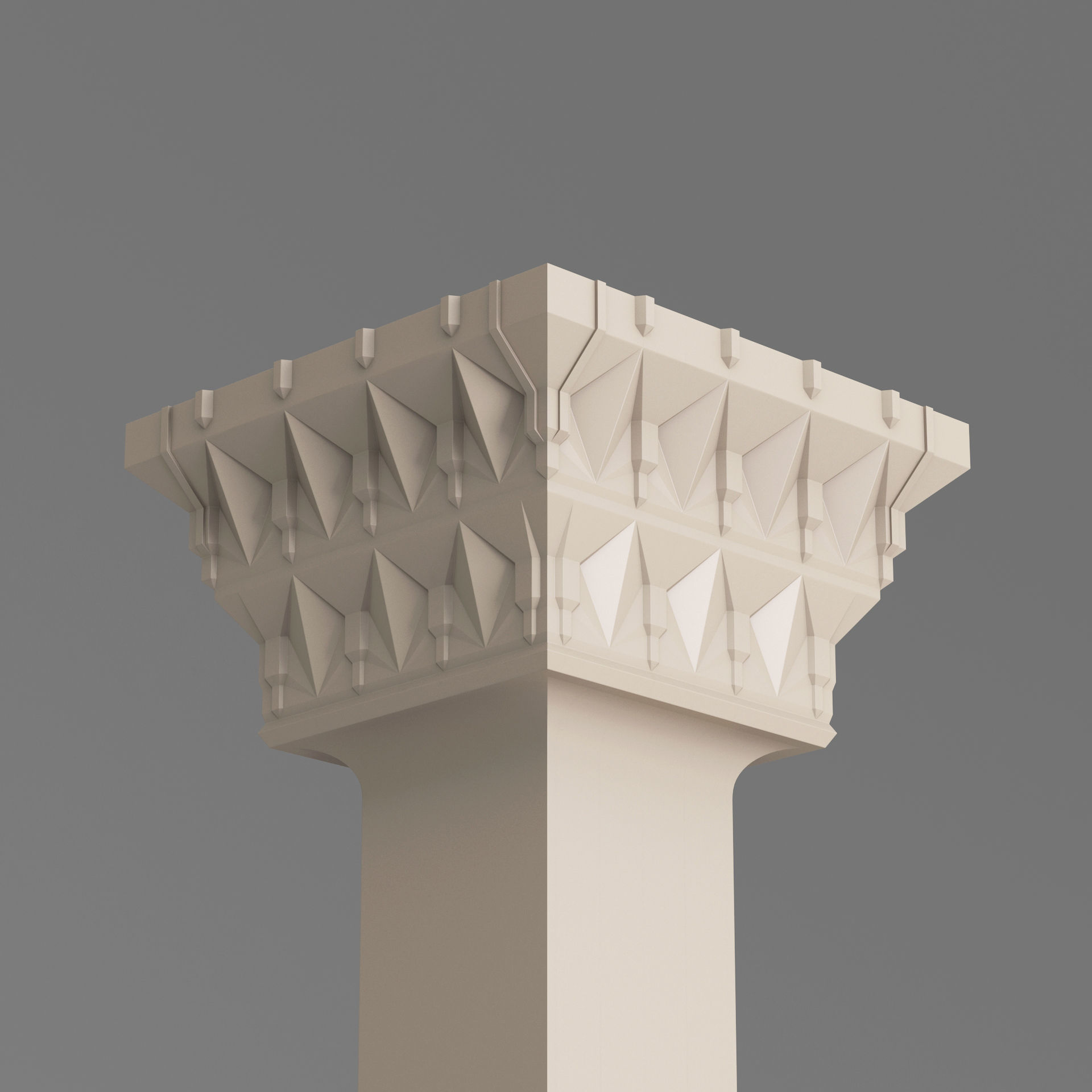 Classic Islamic Architectural Column 003 3D model_2