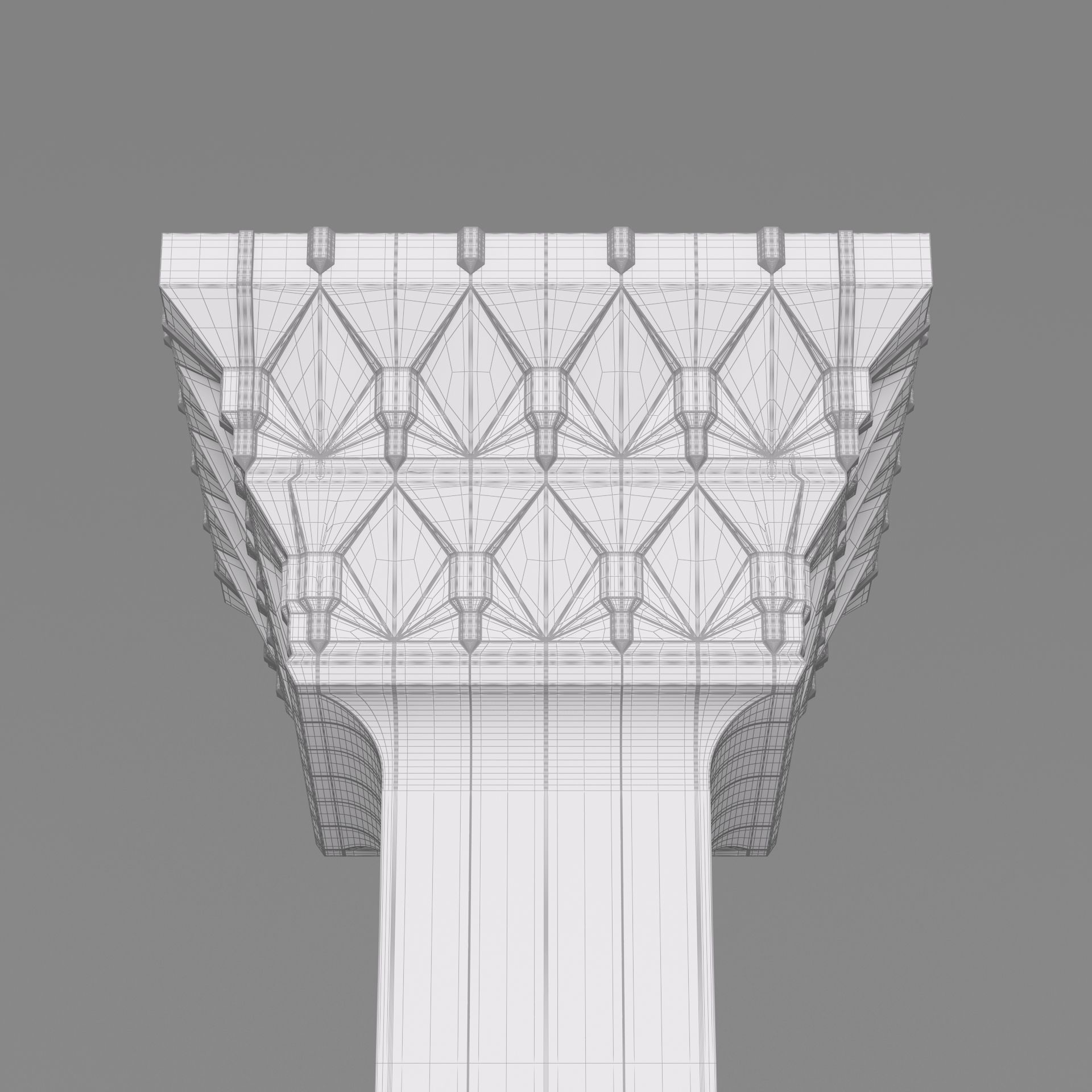 Classic Islamic Architectural Column 003 3D model_9