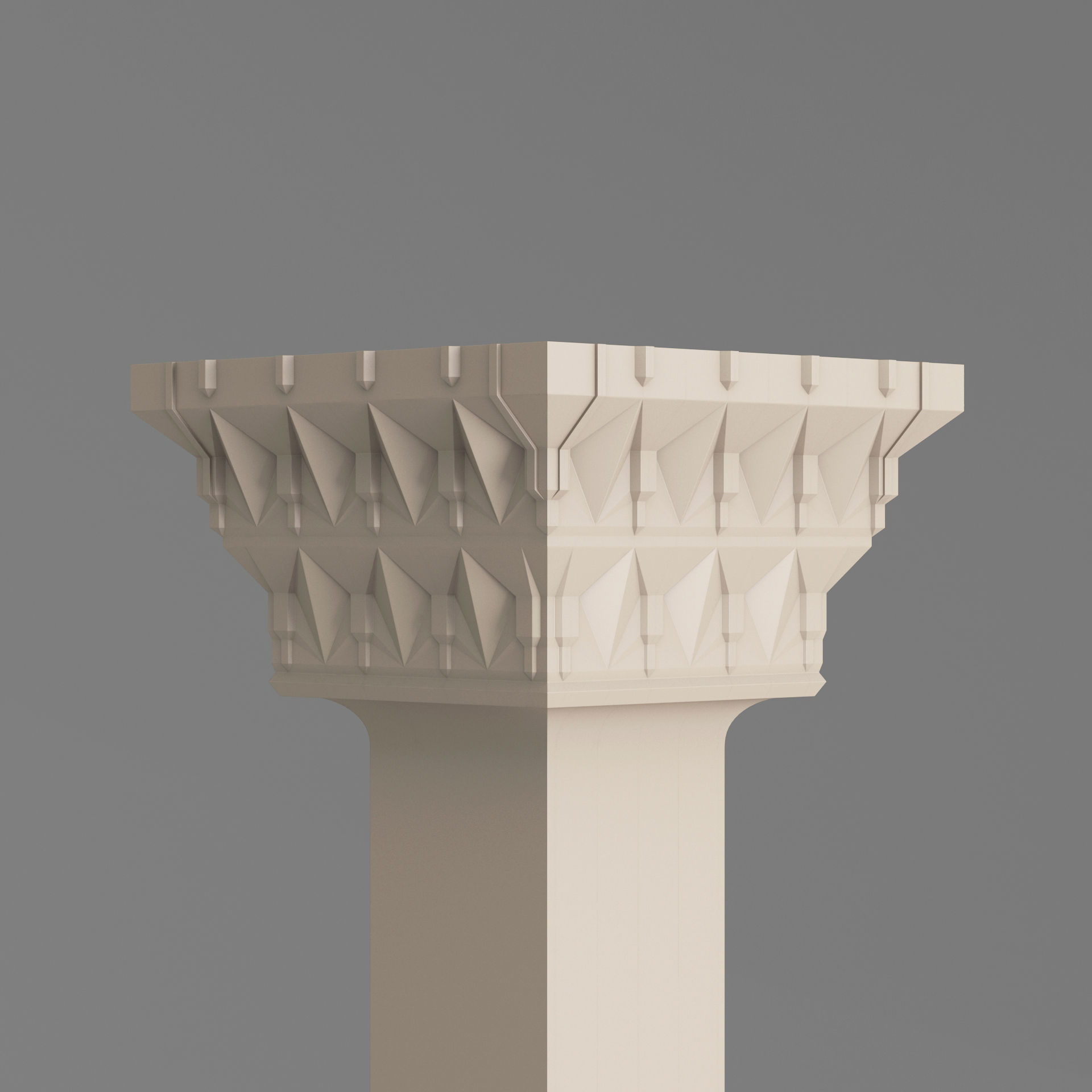 Classic Islamic Architectural Column 003 3D model_4