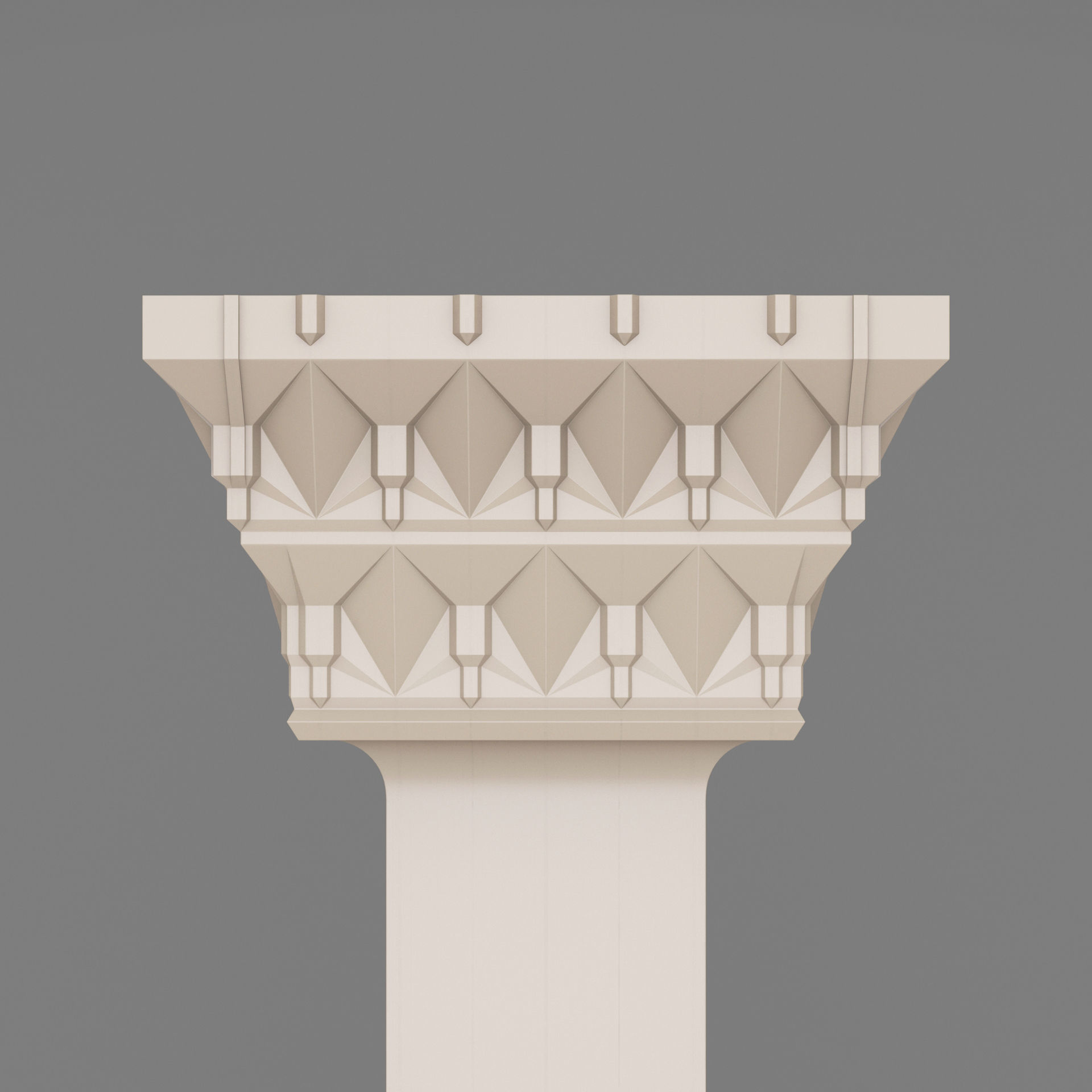 Classic Islamic Architectural Column 003 3D model_5