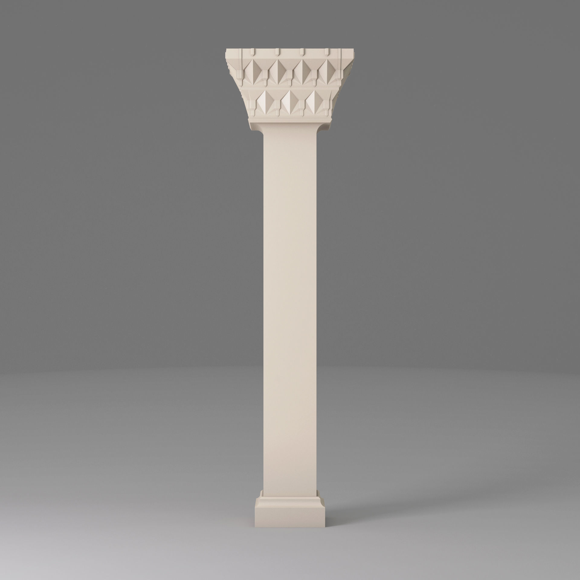 Classic Islamic Architectural Column 003 3D model_1