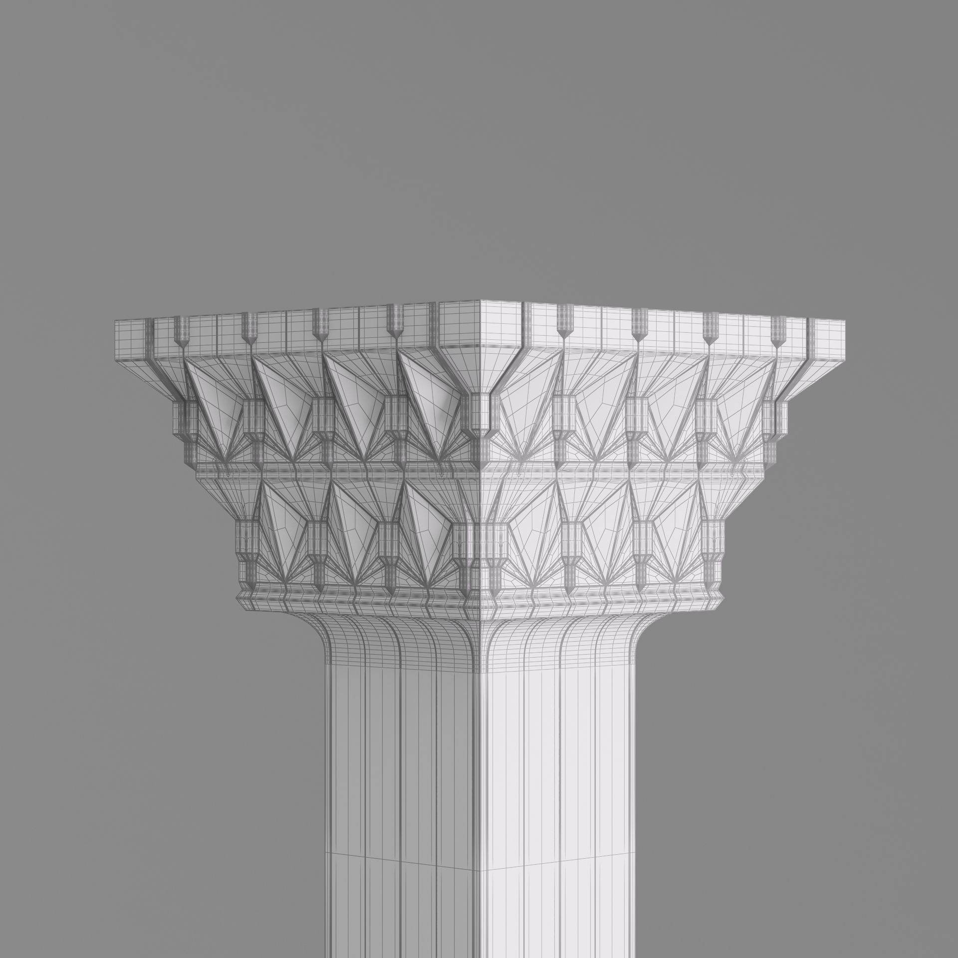Classic Islamic Architectural Column 003 3D model_10