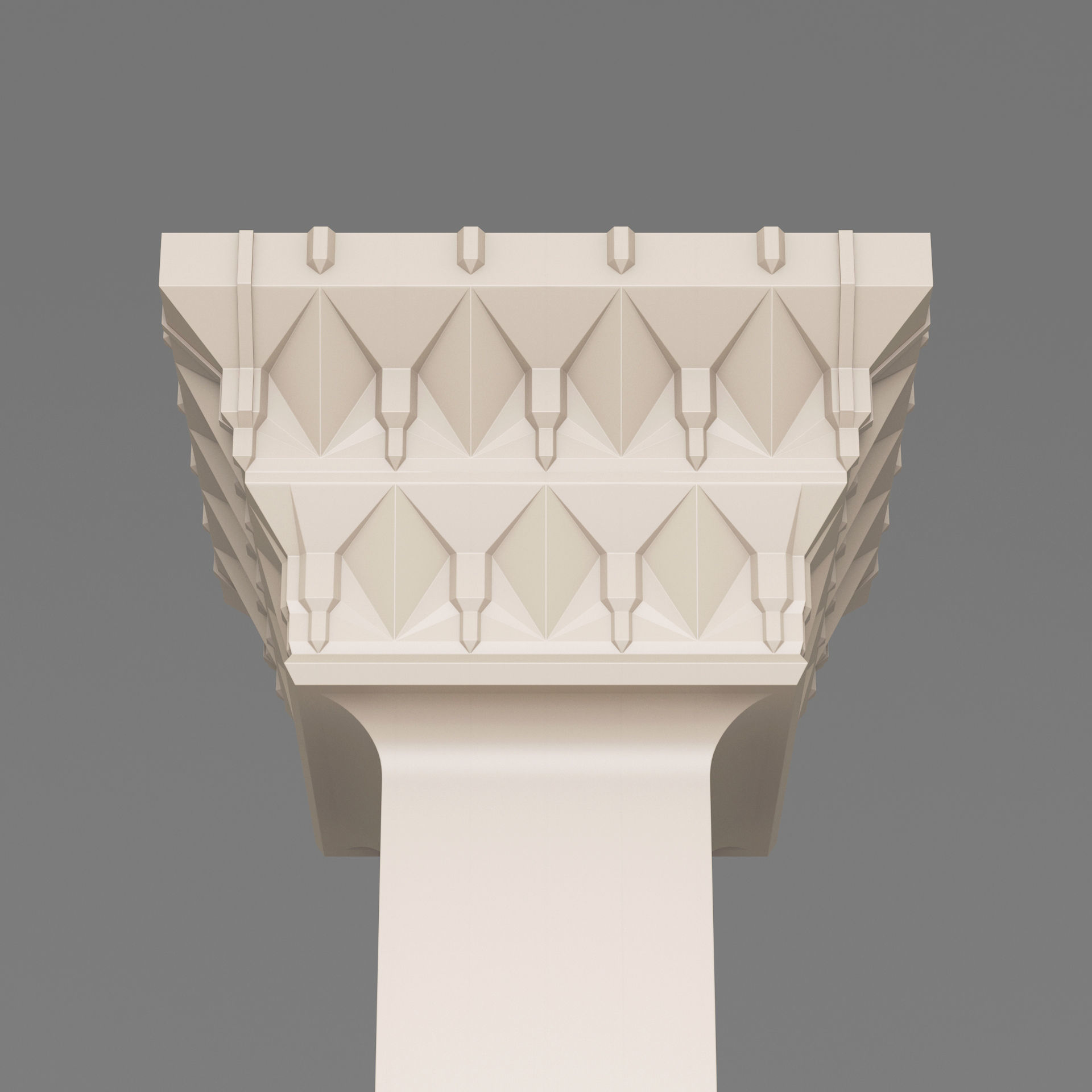Classic Islamic Architectural Column 003 3D model_3