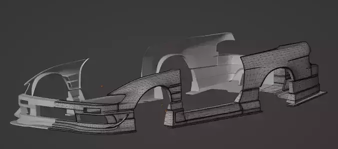 S13 Origin Labo Racing Line Bodykit