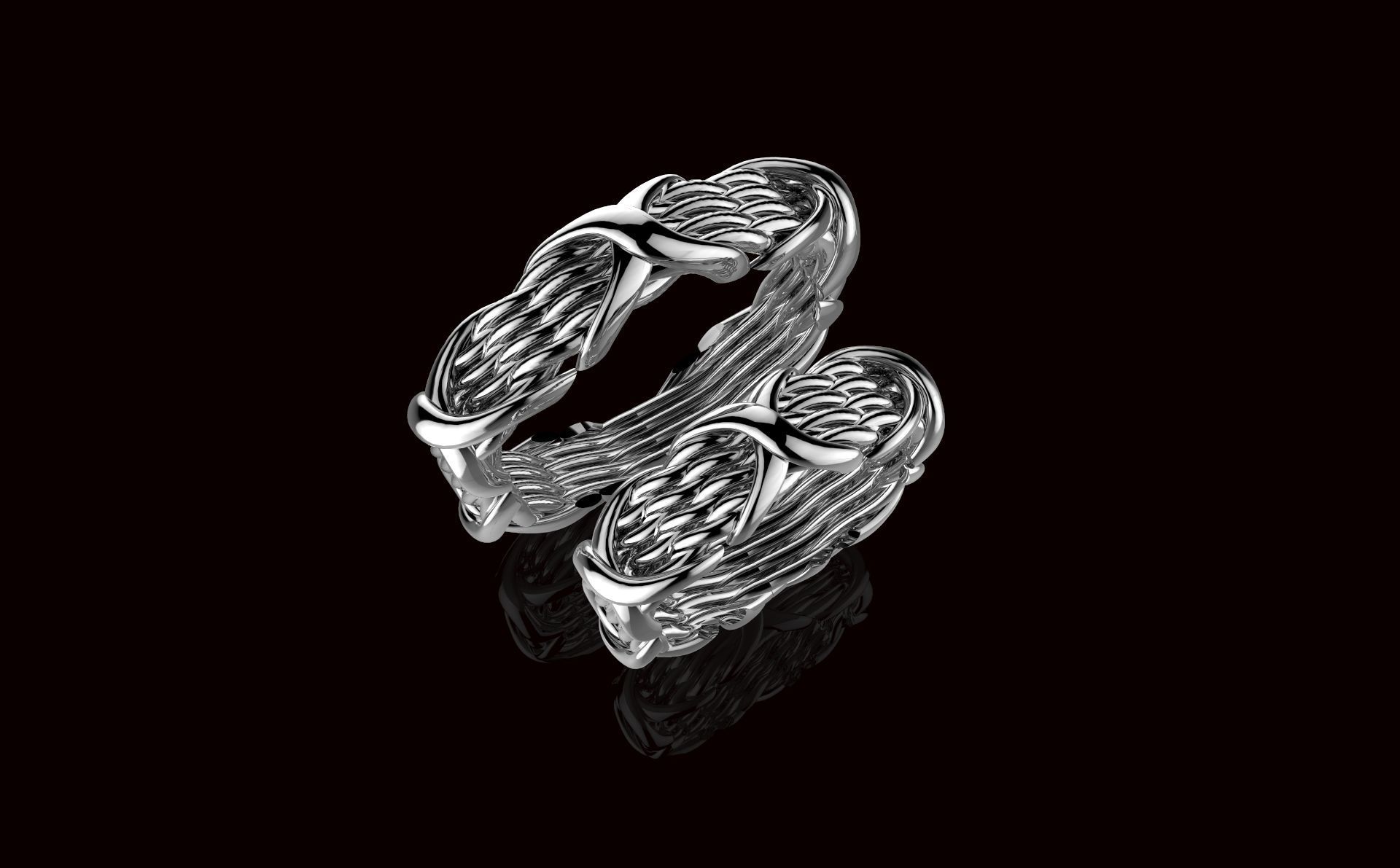 AV Disagne 81  Wendding Bands 3D print model_4