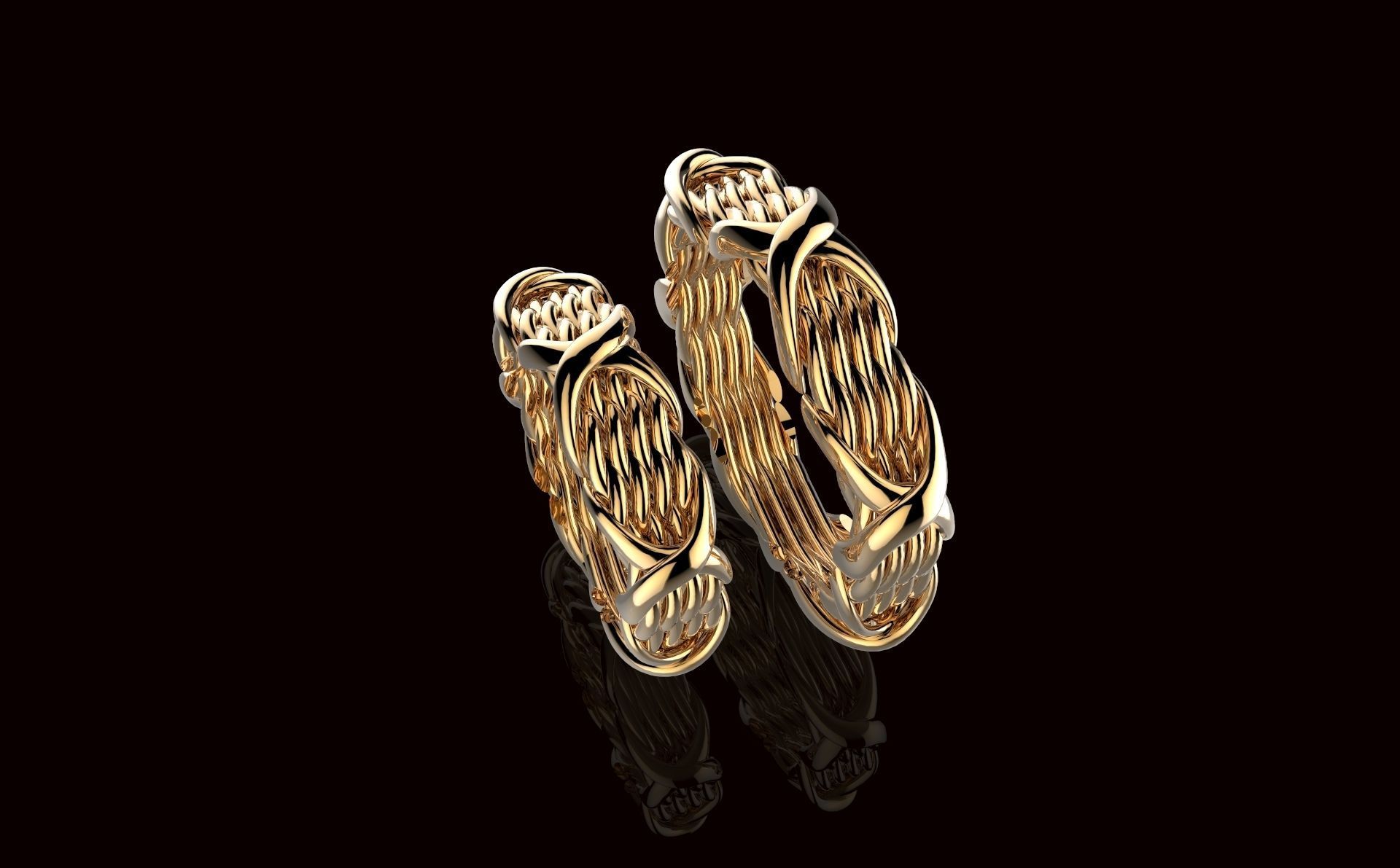 AV Disagne 81  Wendding Bands 3D print model_1