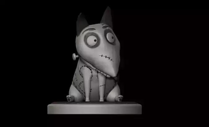 Sparky pelicula Frankenweenie 2012 - Tim Burton - Disney 3D print model