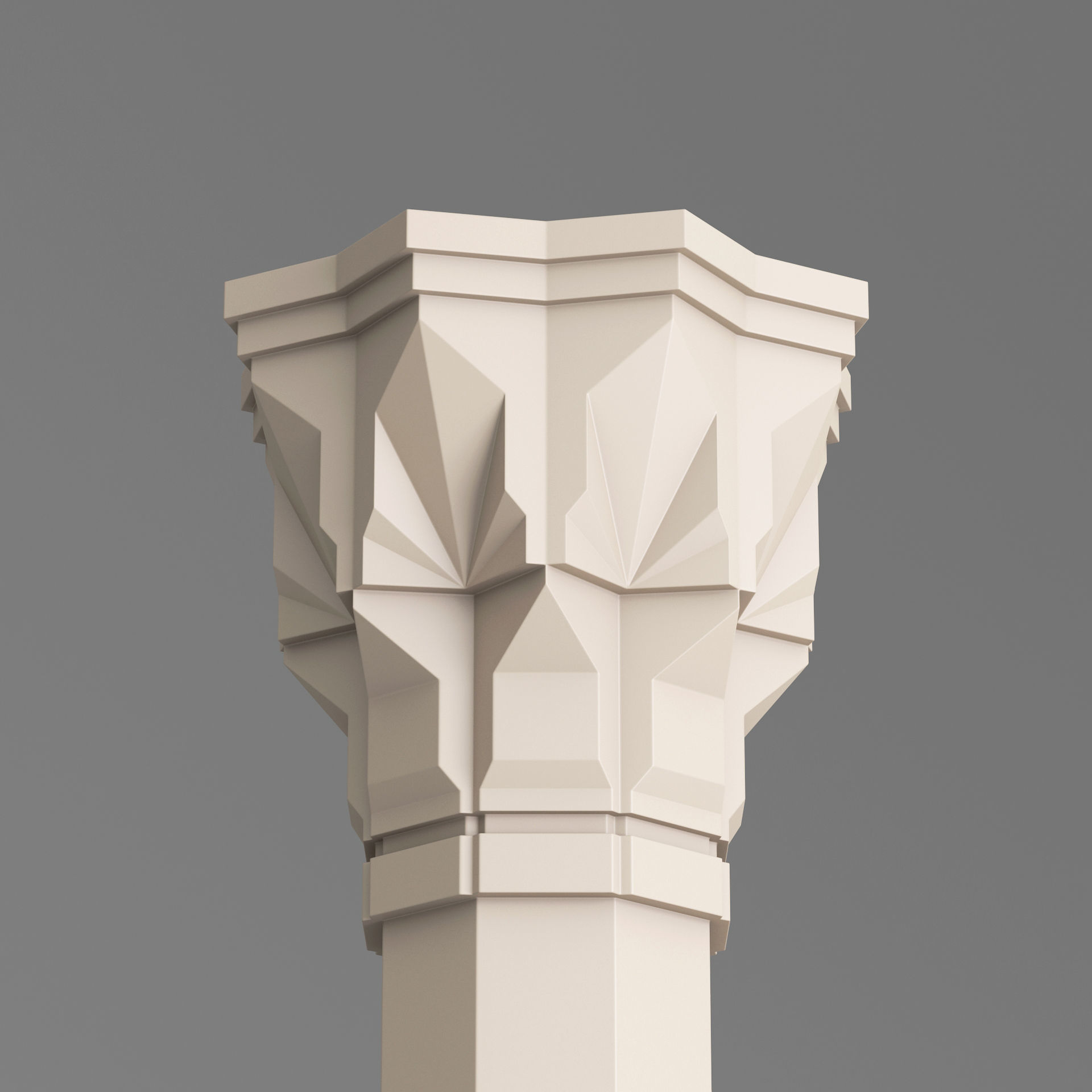 Classic Islamic Architectural Column 004 3D model_3
