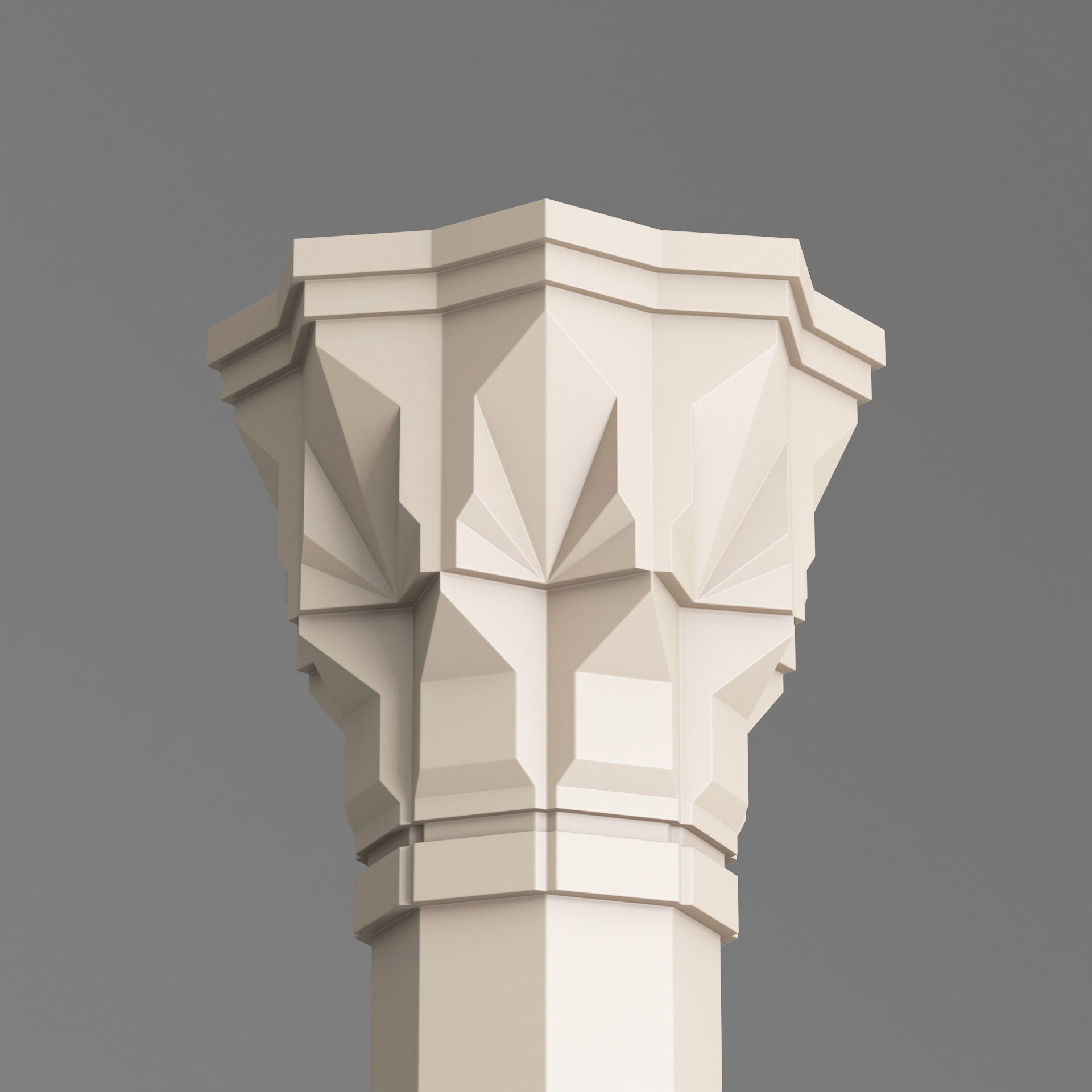 Classic Islamic Architectural Column 004 3D model_2